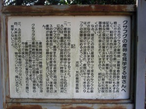 以前は杵崎神社の境内から海辺におりていたが、現在は立ち入り禁止