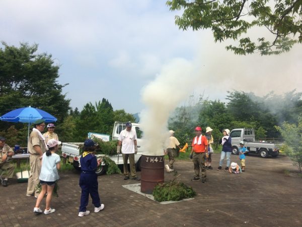 大分のろしの煙が大きくなった